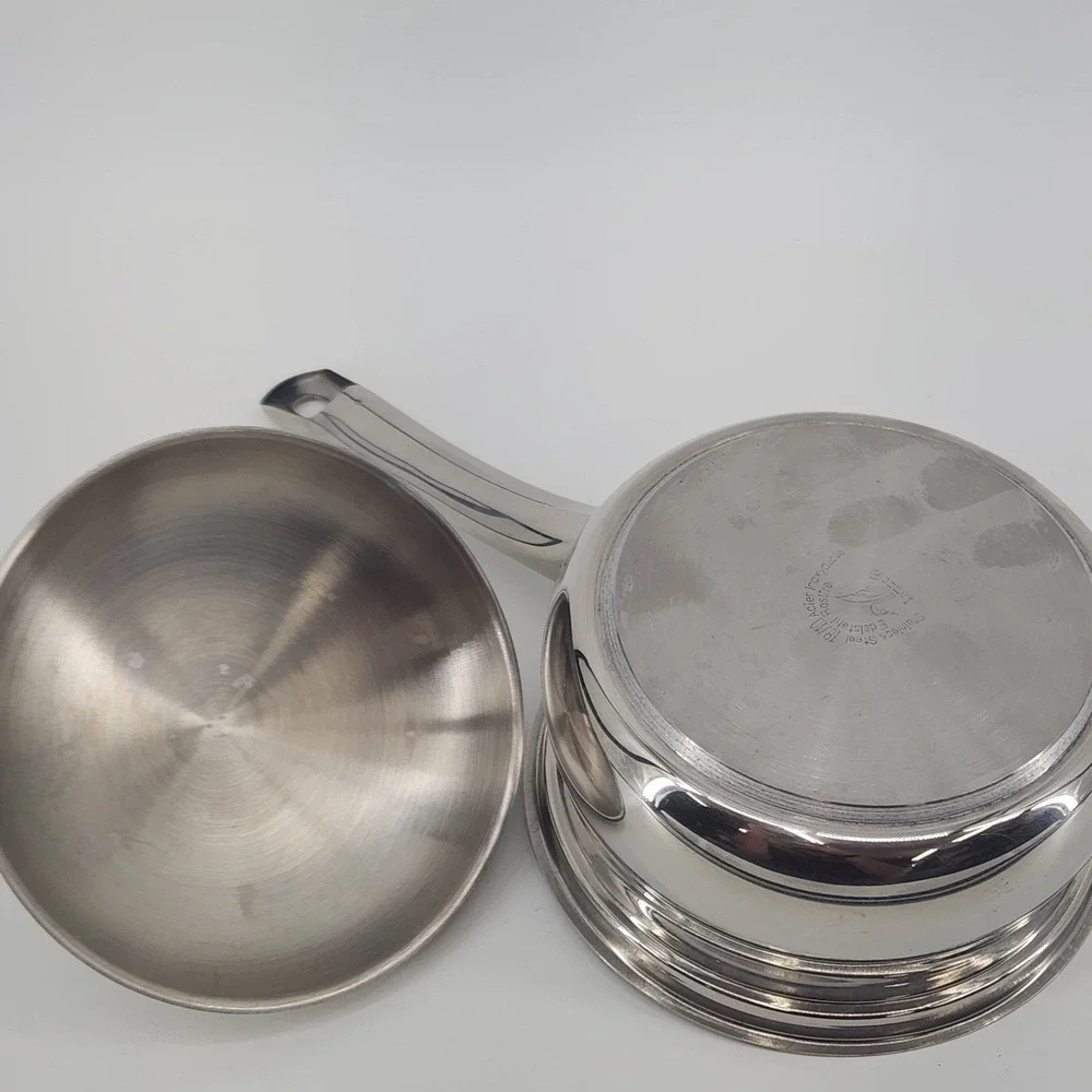 Lynns Stainless Steel Saucepan With Glass Lid 18/10 Approx 1.5 Quart